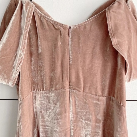 Reformation Lorraine Velvet Silk Mini Dress - Picture 13 of 16